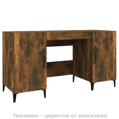 Бюро, опушен дъб, 140x50x75 см, инженерно дърво