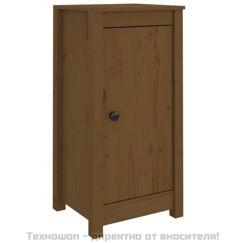 Сайдборд, меденокафяв, 39x35x80 см, бор масив