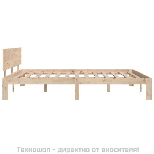 Рамка за легло, дърво масив, 150x200 cм, King Size