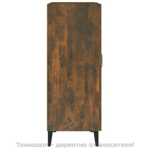 Сайдборд, опушен дъб, 69,5x34x90 см, инженерно дърво