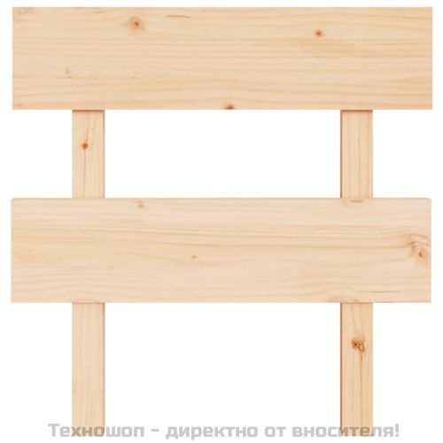 Горна табла за легло, 93,5x3x81 см, бор масив