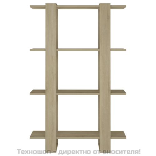 Библиотека/разделител за стая, дъб сонома, 80x30x123,5 см