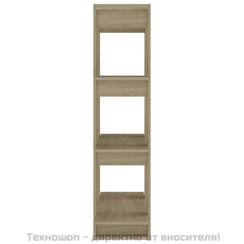 Библиотека/разделител за стая, дъб сонома, 80x30x123,5 см