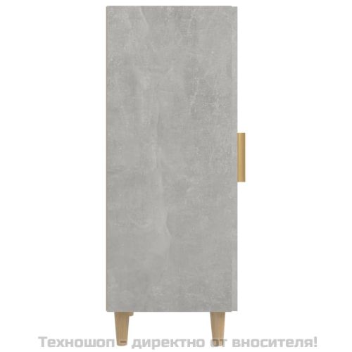 812325 Сайдборд, бетонно сив, 34,5x34x90 см, инженерно дърво
