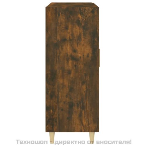 Сайдборд, опушен дъб, 69,5x34x90 см, инженерно дърво