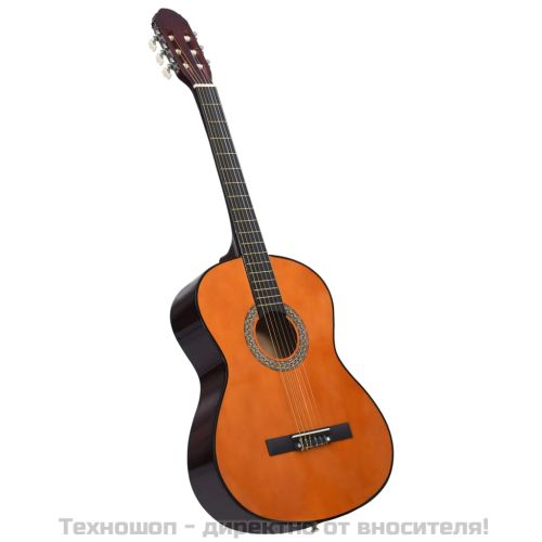 Комплект класическа китара за начинаещи от 12 части, 4/4, 39"