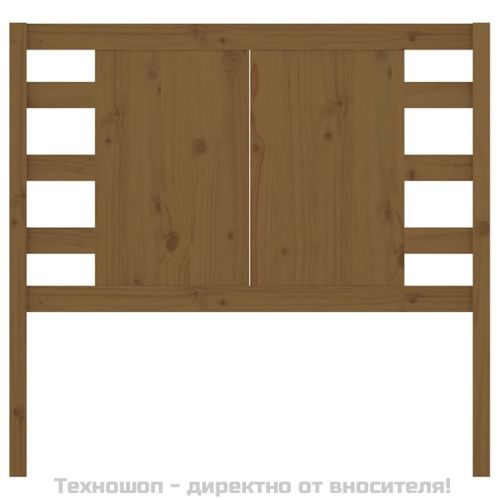 Табла за спалня, меденокафява, 81x4x100 см, бор масив