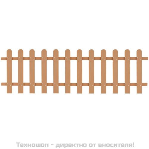 Дъсчена ограда, WPC, 200x60 см