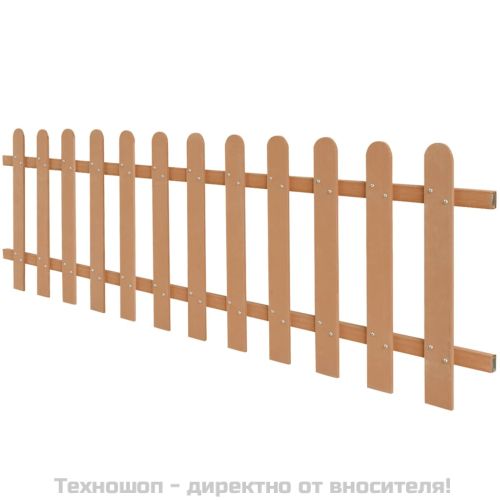 Дъсчена ограда, WPC, 200x60 см