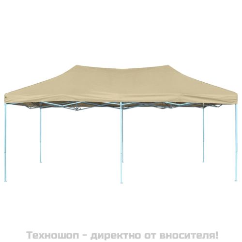 Сгъваема шатра, 3х6 м, кремавобяла