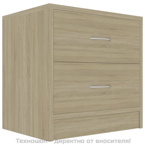 Нощно шкафче, дъб сонома, 40x30x40 см, инженерно дърво