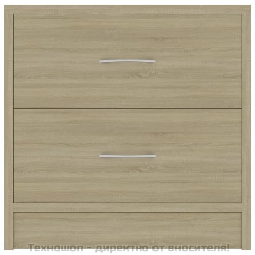 Нощно шкафче, дъб сонома, 40x30x40 см, инженерно дърво