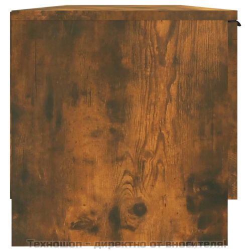 ТВ шкаф, Опушен дъб, 102x35x36,5 см, инженерно дърво