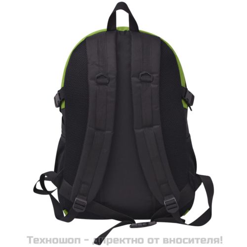 Туристическа раница, 40 л, черно и зелено