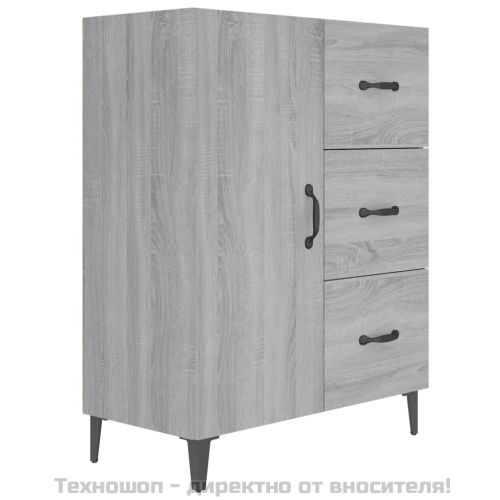 Сайдборд, сив сонома, 69,5x34x90 см, инженерно дърво