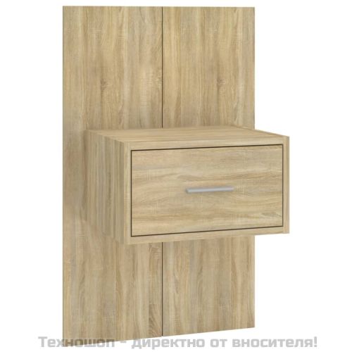 Нощно шкафче за стенен монтаж, дъб сонома