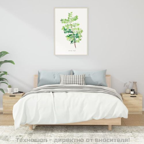 Нощни шкафчета, 2 бр, сонома дъб, 40x39x40 см