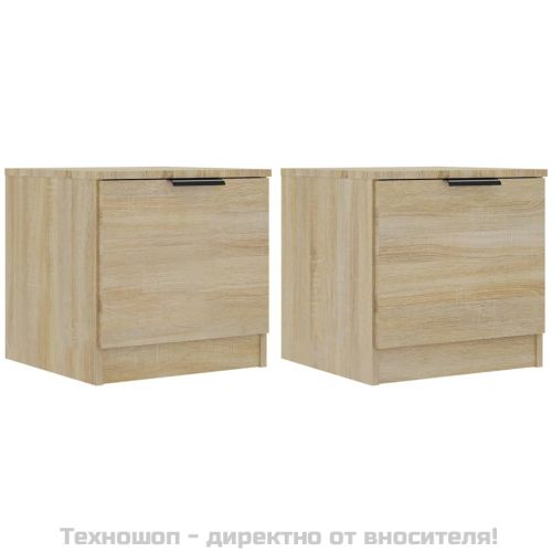 Нощни шкафчета, 2 бр, сонома дъб, 40x39x40 см