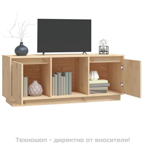 ТВ шкаф, 110,5x35x44 см, бор масив
