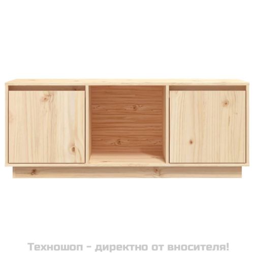 ТВ шкаф, 110,5x35x44 см, бор масив