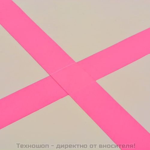 Надуваем дюшек за гимнастика с помпа, 500x100x10 см, PVC, розов