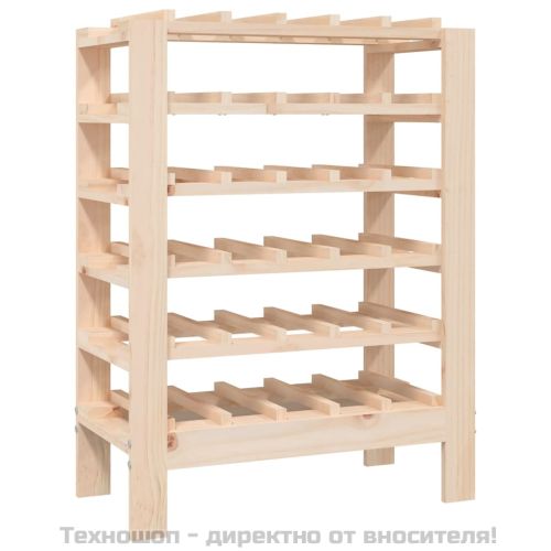 Поставка за вино 61,5x30x82 см масивна чамова дървесина