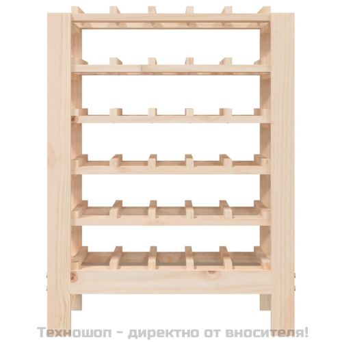 Поставка за вино 61,5x30x82 см масивна чамова дървесина
