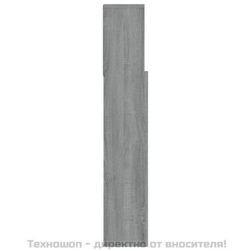 Табла за легло тип шкаф, сив сонома, 180x19x103,5 см