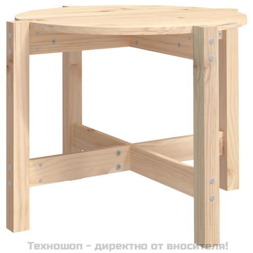 Кафе маса, Ø 62,5x45 см, борово дърво масив