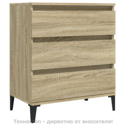 Сайдборд, дъб сонома, 60x35x70 см, инженерно дърво