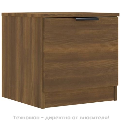 Нощни шкафчета, 2 бр, Кафяв дъб, 40x39x40 см