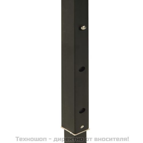 Сгъваема парти палатка със странични стени, антрацит, 3x3 м