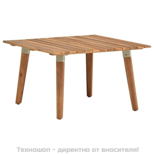 Градинска кафе маса, 60x60x36 см, акация масив