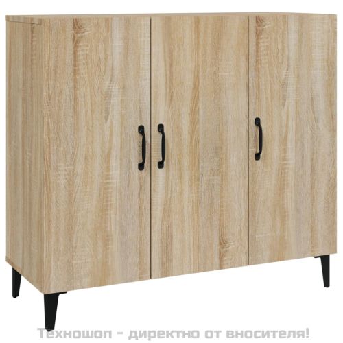 Сайдборд, дъб сонома, 90x34x80 см, инженерно дърво