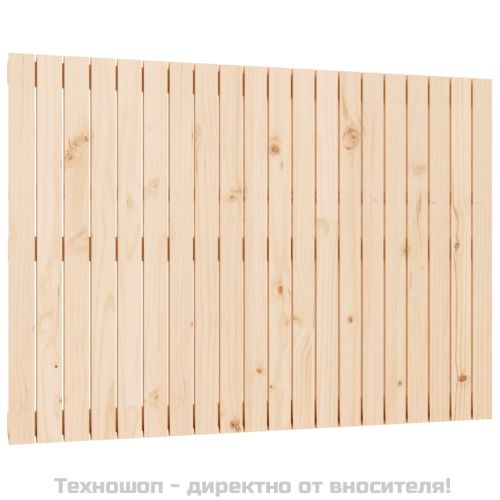 Стенна табла за спалня, 127,5x3x90 см, борово дърво масив