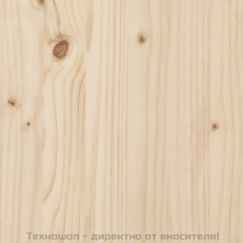 Стенна табла за спалня, 127,5x3x90 см, борово дърво масив