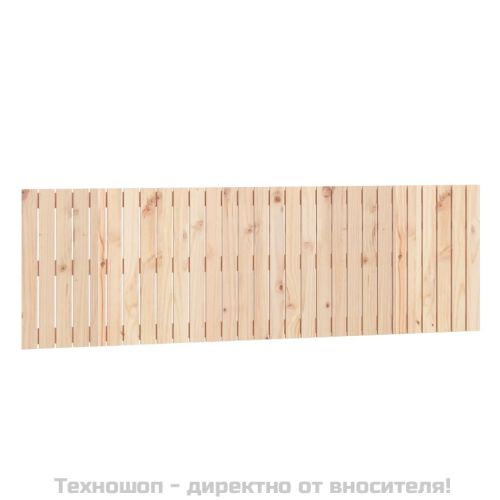 Стенна табла за спалня, 185x3x60 см, борово дърво масив