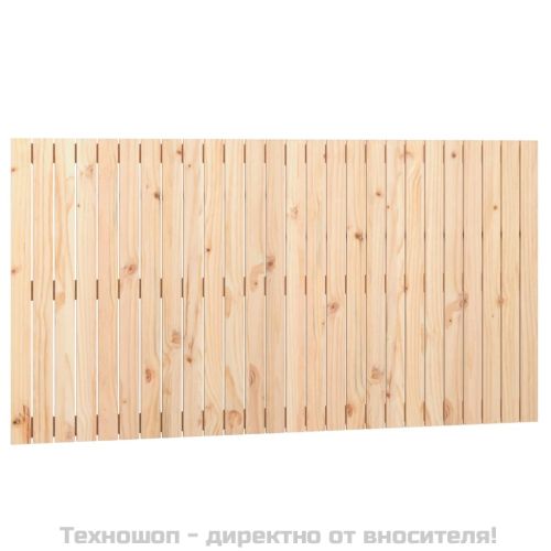 Стенна табла за спалня, 166x3x90 см, борово дърво масив