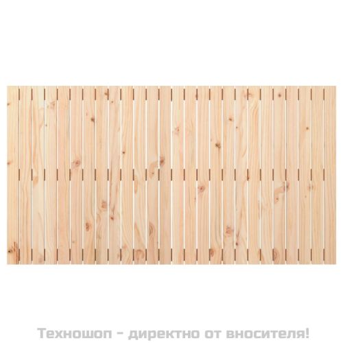 Стенна табла за спалня, 166x3x90 см, борово дърво масив