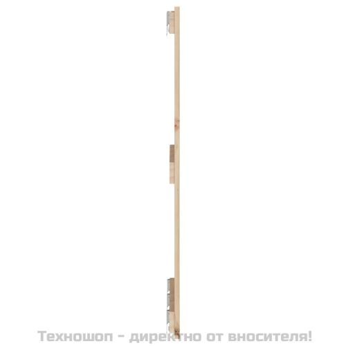 Стенна табла за спалня, 166x3x90 см, борово дърво масив