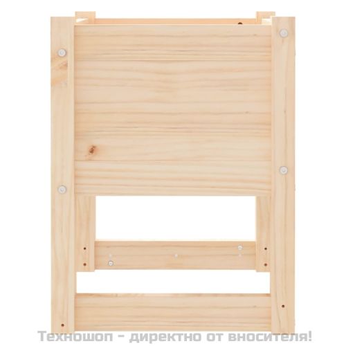 Плантери, 2 бр, 40x40x52,5 см, борово дърво масив