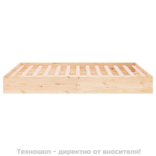 Рамка за легло, дърво масив, 150x200 cм, King Size