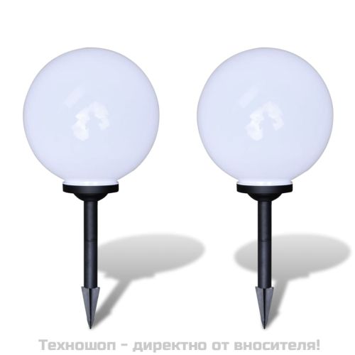 Градински лампи за пътеки 2 бр LED 30 см със земен шип