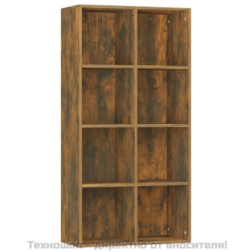 Библиотека/бюфет, опушен дъб, 66x30x130 см, инженерно дърво