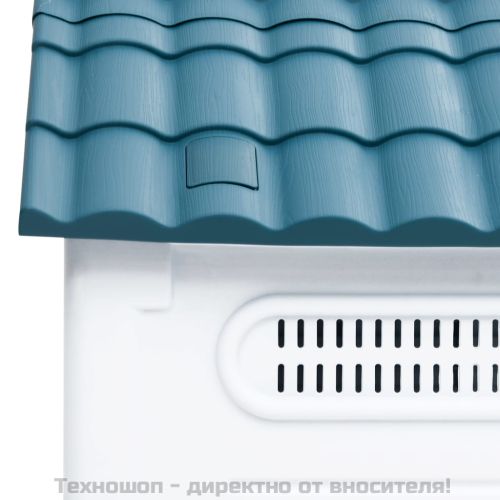 Кучешка колиба, синя, 57x68x66 см, полипропилен