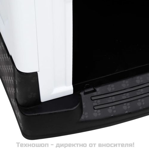 Кучешка колиба, синя, 57x68x66 см, полипропилен