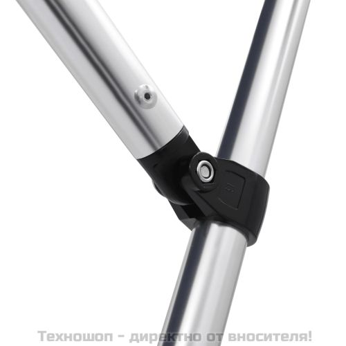 Тента за лодка, 4 дъги, синя, 243x210x137 см