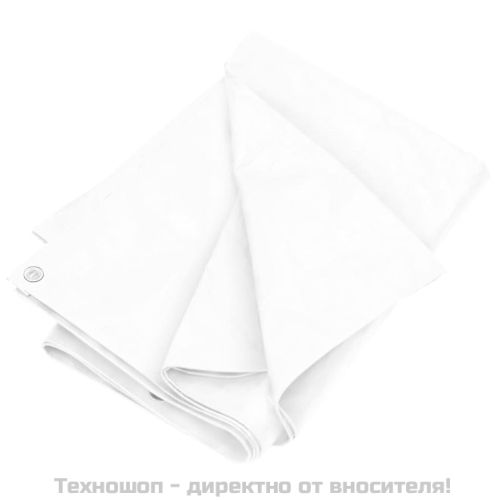 Брезент, 180 г/м², 2x3 м, бял, HDPE