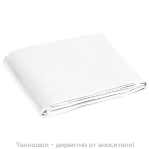 Брезент, 180 г/м², 2x3 м, бял, HDPE