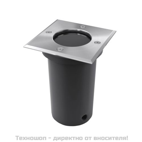Градински осветители за вграждане в земя, 3 бр, квадратни